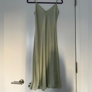 Aritzia Green Slip Dress